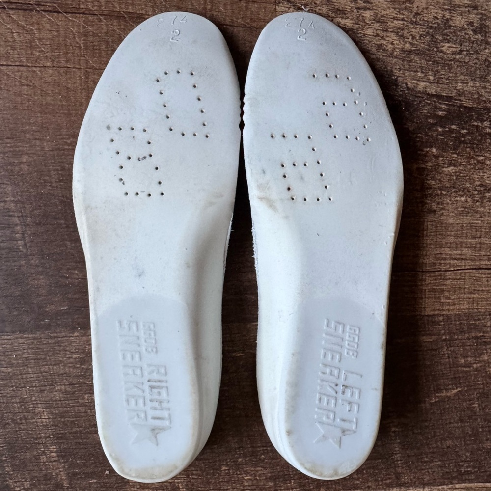 Golden Goose Mid Star Canvas Wing-Tip Sneakers in Light Blue/Gray 38 - Picture 12 of 13